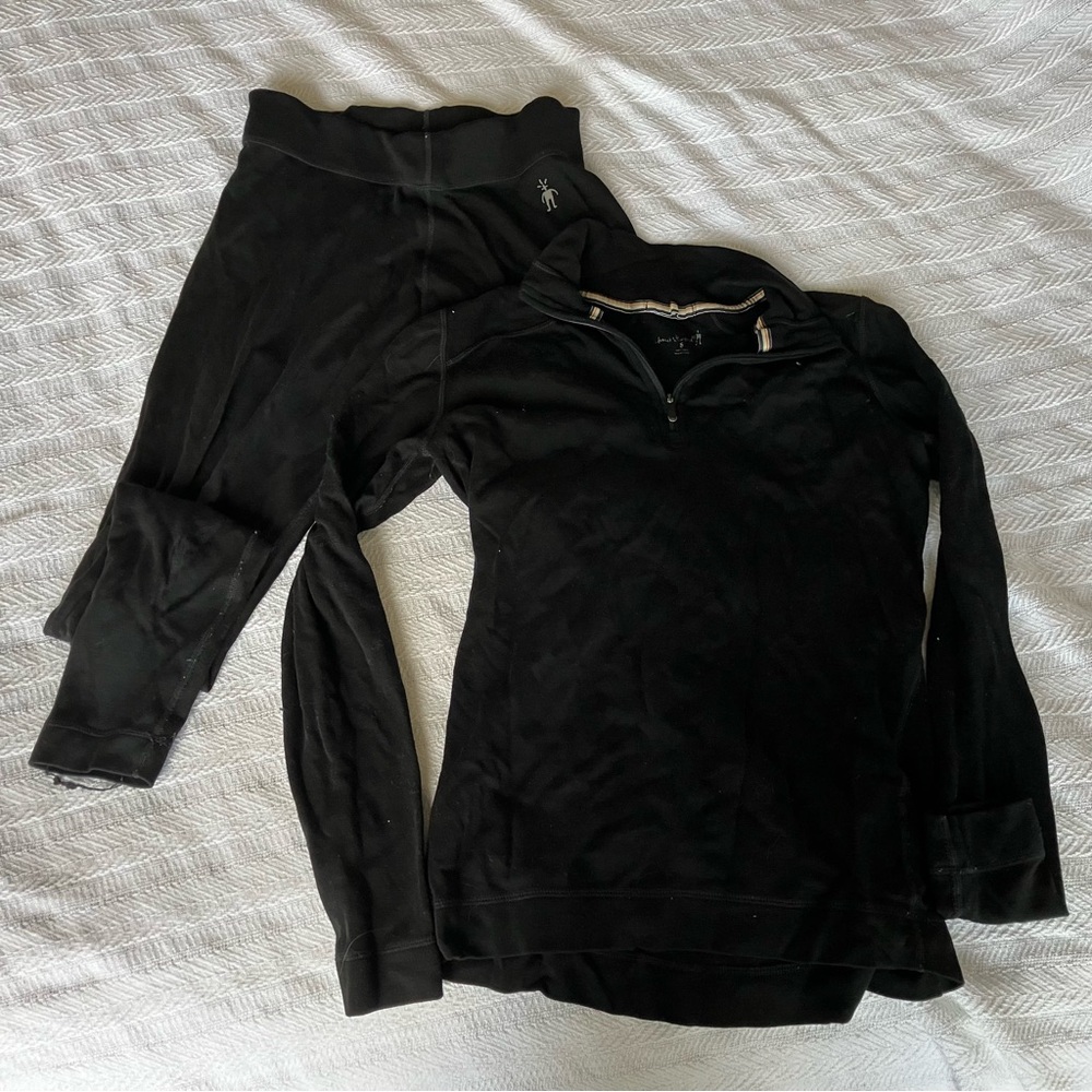 Women’s Smartwool Midweight Baselayer Set 1/4 Zip Top and Bottoms